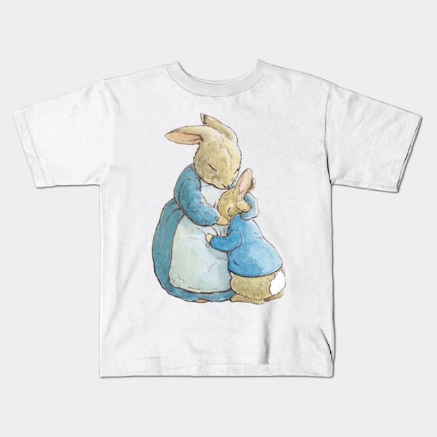 Peter Rabbit’s mother Kids T-Shirt by wanungara